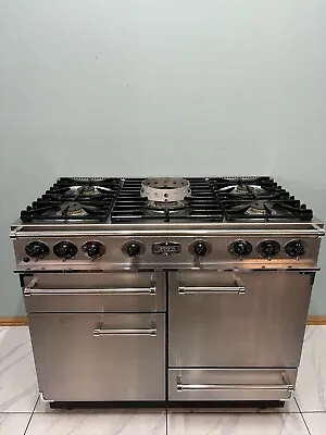 ALL GAS FALCON 110CM RANGE COOKER IN STAINLESS STEEL AND CHROME. Ref--ED141 • £1995