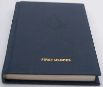 1979 Emulation First Degree Ritual Masonic Book • $29.99
