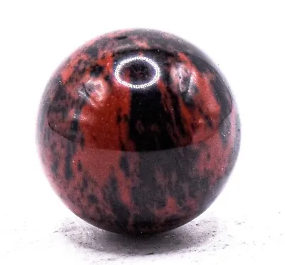 25mm Black Brown Mahogany Obsidian Sphere Natural Vocanic Glass Ball Mexico 1PC • $9.95
