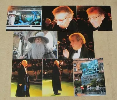 IAN McKELLEN HAND SIGNED AUTOGRAPHED HOBBIT 12X8  PHOTO  + SEVEN 10X8  PROOFS • £179.99