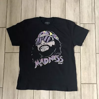 Macho Man Randy Savage Madness Pro Wrestling Black Short Sleeve  T-Shirt XL • $18.50