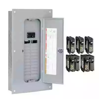 Square D 100 Amp 24-Space 48-Circuit Indoor Main Breaker Panel Box Load Center • $113.85