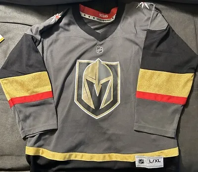Marc-Andre Fleury Vegas Golden Knights NHL Gray Jersey Youth Large/X-Large • $29.99