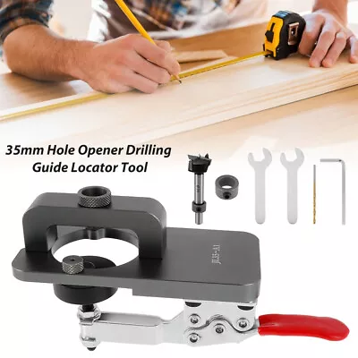 Hinge Boring Jig Drill Bit Sets Door Cabinets Drilling Guide Locator WhqKh • $50.19