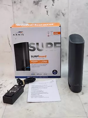 ARRIS Surfboard G34 DOCSIS 3.1 Gigabit Cable Modem & AX3000 Wi-Fi 6 Router • $79.99