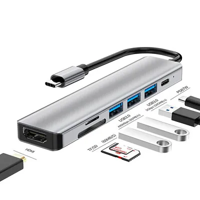 $25.87 • Buy Thunderbolt 3 Adapter USB Type C Hub HDMI-compatible 4K USB-C Dock With-G8