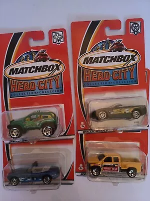 2003 MATCHBOX Hero City Collection  Mattel Wheels Die Cast Car Lot Of 4 • $12