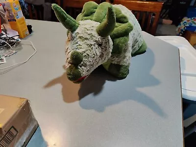 28” My Pillow Pet Dinosaur Triceratops Plush Green Stuffed Animal 2009 Retired • $29.99