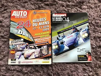 LE MANS 24 HOUR ENDURANCE CAR RACE June 2004 Official Programme + Booklet • £9