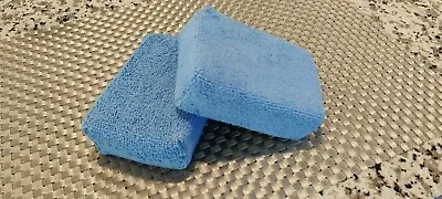 2x Microfiber Wax Sealant Chemical Rectangle Applicator Pad Sponge Car Polish   • $3.35
