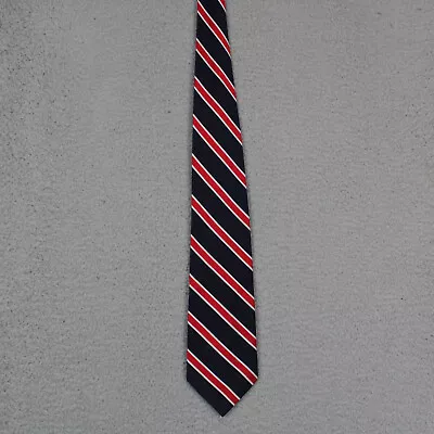 Zianetti Necktie Italian Silk Collection 100% Silk Men’s Tie Navy Red 4 X 58 • $2.99