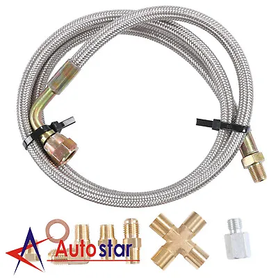 41  1/8 Npt -4an Turbo 90 Degree Oil Feed Line Kit T3 T4 T04e T70 T60 Gt45 Gt35 • $13.86