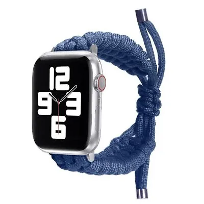 $19.99 • Buy Nylon Braided Loop Strap For Apple Watch Series 8 6 SE 5 4 IWatch Band 49mm-38mm