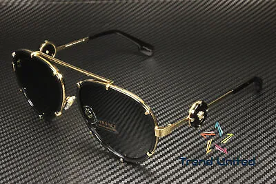 VERSACE VE2232 143887 Black Dark Grey 61 Mm Women's Sunglasses • $130.95
