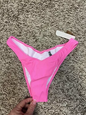 PINK Victorias Secret V Front Itsy Bikini Bottom Pink Small • $18.99