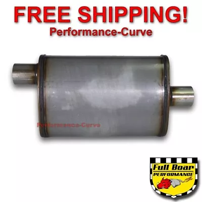 2.25  O/C Performance Exhaust Muffler MAX FLOW Stainless Steel 4x9 MF1225 • $46.95