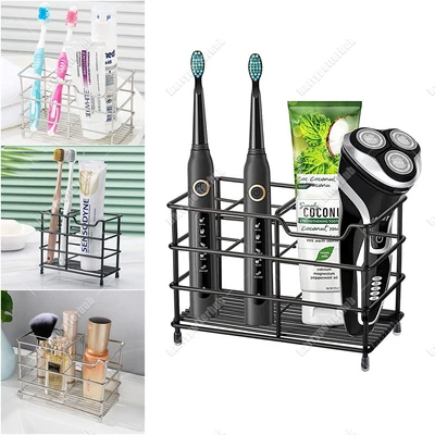 £6.89 • Buy Stainless Steel Bathroom Toothbrush Holder Toothpaste Holder Stand Organizer