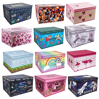 Large Collapsible Storage Box Folding Jumbo Storage Chest Kids Room Toy Box • £9.99