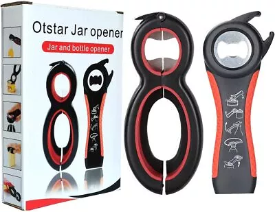 Otstar 6 In 1 Jar Opener And Bottle Opener With 5 In 1 Multi-Function Opener To • £12.18