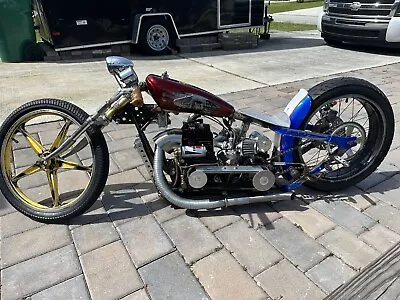 Chopper Motorcycle Welded Art Sculpture Steampunk • $2800