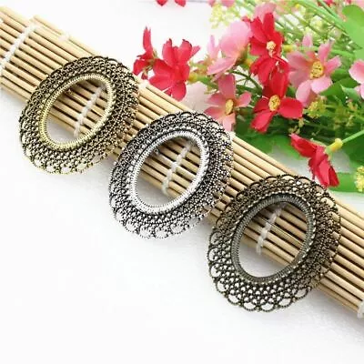 Brooch Base Vintage Oval Blank Setting Bezel Blank Base Cabochon For DIY Brooch • $138.51