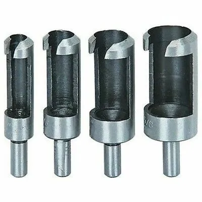 4X Wood Plug Cutters Deep Drill Bit Cutting Tool 6mm 10mm 13mm 15mm Wood Block • £4.43
