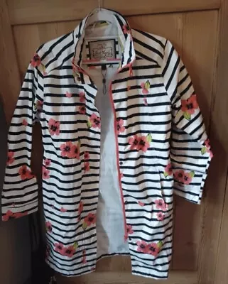 Gorgeous Raincoat UK 14 With Floral Print • £19