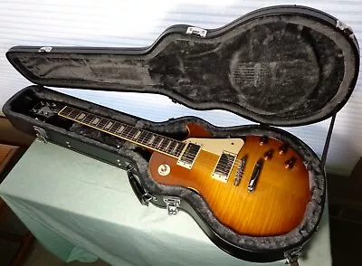 Epiphone Les Paul Standard Honeyburst Plus Top Pro With Brand New Epiphone Case • $630