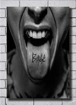 Machine Gun Kelly Binge EP 2020 Rap Album Singer Poster Fabric 36 27x40 B-487 • $7.50