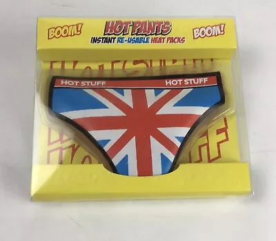 Hot Pants Union Jack Instant Reusable Heat Pack Winter Hand Warmer Joke Present • £5.39