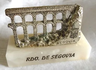 AQUEDUCT ARCH SEGOVIA Spain Metal Souvenir Building RARE Vintage 1980s • $39.99