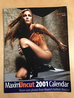 Maxim Uncut Calendar 2001 Tyra Banks Katherine Heigl Berry Elizabeth More • $2.19