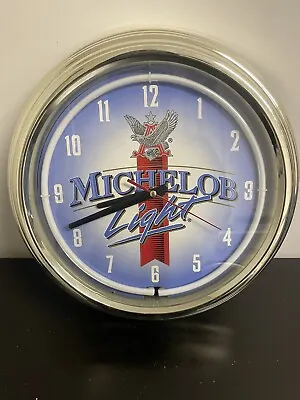 Michelob Lite Neon Light Clock 12 Inch • $35