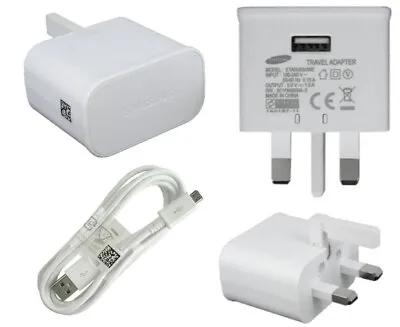 Samsung Charger & Micro USB Cable J7 J5 A5 Ace S4 Xcover Note4 1A • £7.99