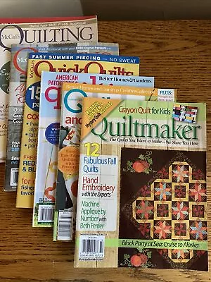 Lot Of 7 Quilting Magazines Quilts & More Quick Quilts McCall's Quilting • $9.99