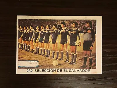 1982 El Salvador Team Magico Gonzalez Ed. Venlico World Cup Removed Sticker Card • $22