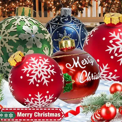 $16.99 • Buy 60CM Christmas Inflatable Ball Home Decoration Outdoor Ornaments Balls Xmas Gift