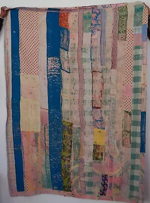 Vintage  Very High Quality Kantha One Of A Kind Quilts Bedding Blankets • $85