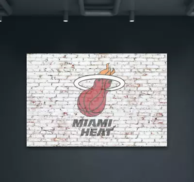 Miami Heat NBA Basketball Home Decor Wall Art Print Poster 36x24 • $24.99