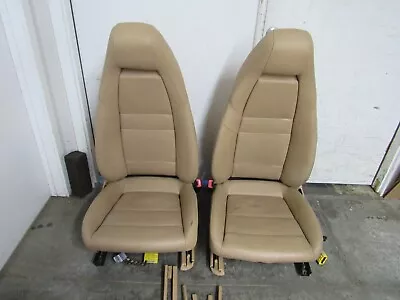 10-13 Porsche Panamera S 970 Front Seats Driver Passenger Power Beige Oem *1149 • $599.97