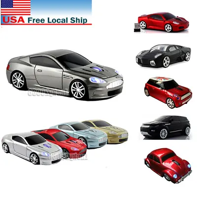 Gift Cordless 2.4Ghz Wireless Optical Car Mouse Laptop Game Mice USB Receiver US • $13.98