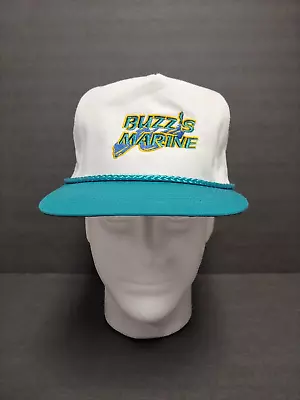 Retro Adjustable Snapback Trucker Style Hat - Buzz's Marine Mercury Outboards • $18.95