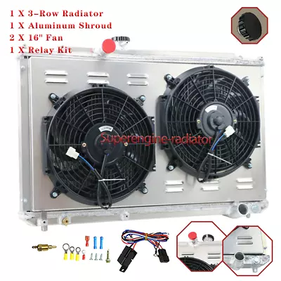 3Row Radiator Shroud Fan Relay For 96-2000 Toyota Mark II JZX100 1JZ-GTE 2.5L MT • $359