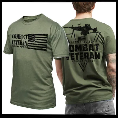 Vietnam War Combat Veteran USA Flag Battle Khe Sanh  Army T-Shirt S-2XL • $26.95