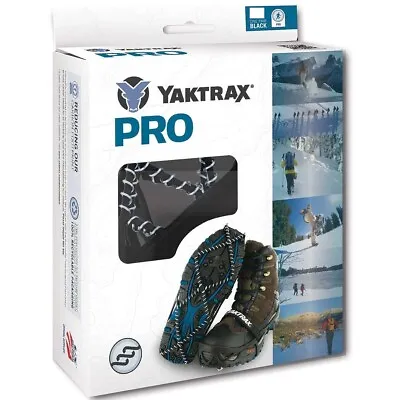 Yaktrax PRO Snow Ice Walking Running Walker Shoe CHAINS Safety Safety Slip Grips • £14.49