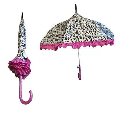 Large Umbrella With Frill Australian Designed By Britt .rrp$69.99 • $18.99