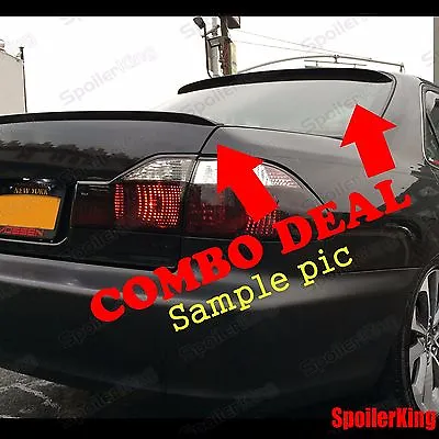 COMBO Spoilers (Fits Mazda 6 5dr H/k 04-08) Rear Roof Wing & Trunk Lip 284R/244L • $125.30