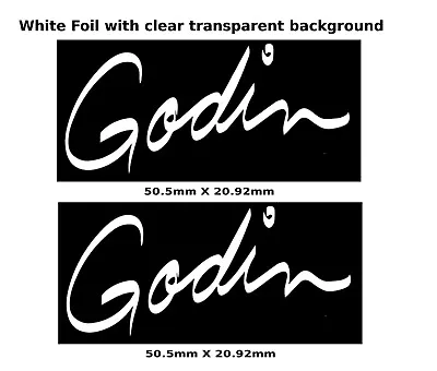 Godin Guitar Decal Head Stocks Restoration Water Slide Logo 183w • $7.65