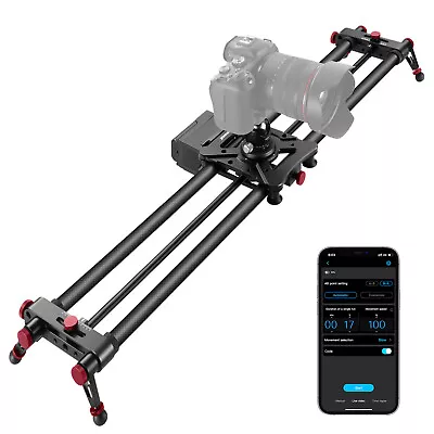 Neewer 100cm Motorized Camera Slider App Control Carbon Fiber Dolly Rail • $346.92