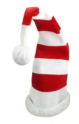 White Red Striped Light Up Santa Candy Cane Suess Cat In Hat Cap Elf Christmas • $3.50